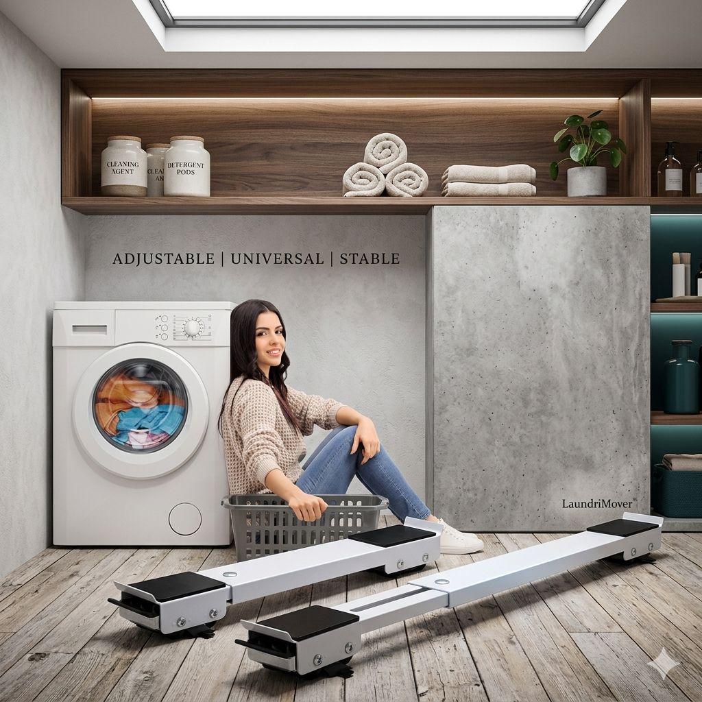 Base móvil para lavadora